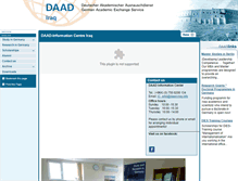 Tablet Screenshot of daad-iraq.info